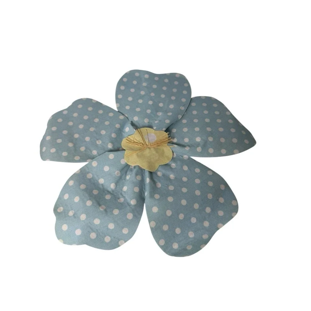 Pottery Barn Fabric Flower Wall Hangings, set of 8- Easter Spring Baby Bloom New